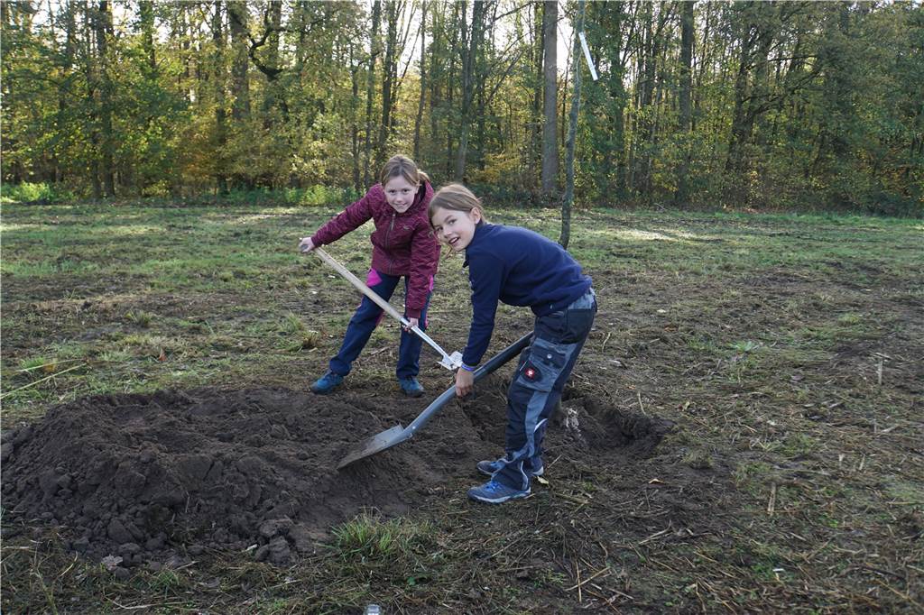 So lief die Baumpflanzaktion im Bürgerwald