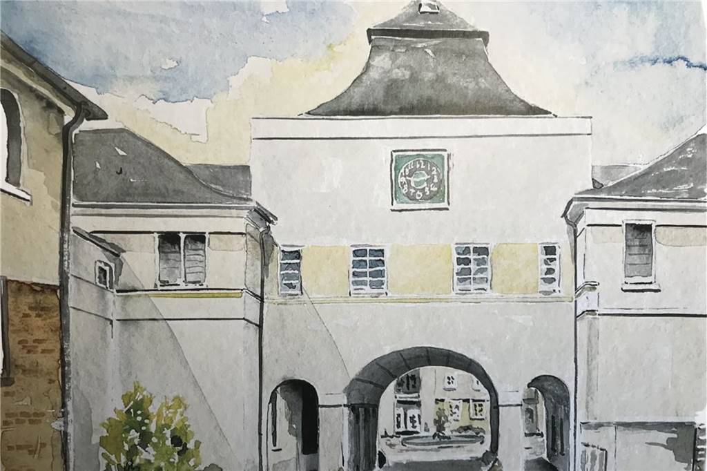 Neuer Kalender mit Dorstener Motiven: Erlös für ein wichtiges Projekt So malte Manfred Vorholt eines Ansicht aus der Zechensiedlung.