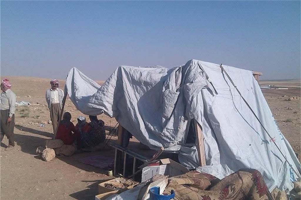 Nach Jahren religiöser Verfolgung und Genozid: Iraker findet bei Eintracht Waltrop Anschluss So sah das "Cham Mishko camp" in der kurdischen Region aus.