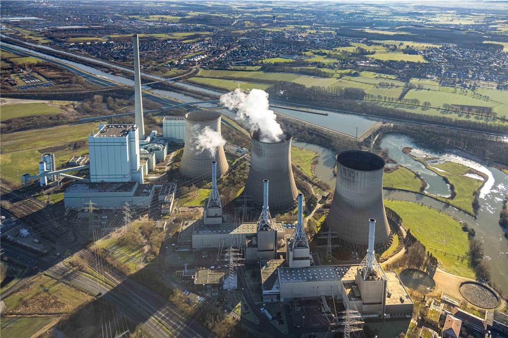So sah das Gersteinwerk im Februar 2023 aus der Luft aus.