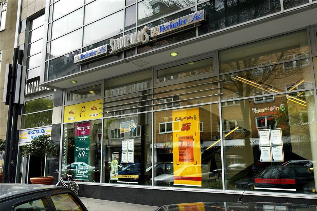 Wo Avicii spontan auflegte und BVB-Stars wild feierten: Das „Nightrooms“ wird 20 So sah das "Stadtpalais" im Westfalenforum 2002 von außen aus.