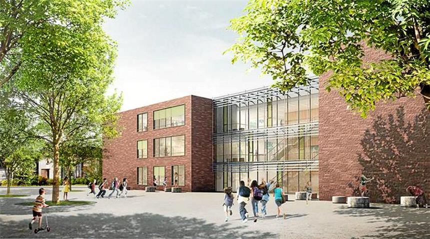 Wiehagen-Schule: Neubau könnte teurer werden So sah der erste Entwurf für die neue Wiehagenschule aus. Am 24. Januar sollen nun die Details benannt werden.