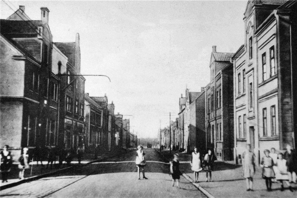 So sah die Gahmener Straße südlich der Gahmener Stuben 1922 aus.