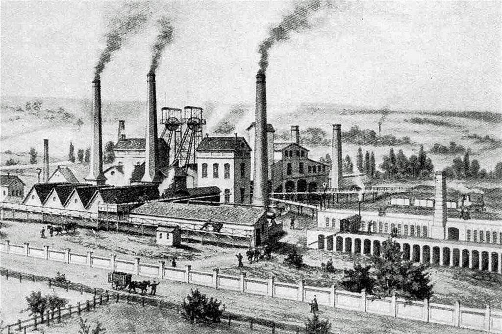 Wie Thomas Mulvany, ein Trendsetter des 19. Jahrhunderts, Castrop-Rauxel prägte So sah Erin um 1890 aus. Zu diesem Zeitpunkt hatten auf dem Pütt bereits mehrere Schlagwetterexplosionen Todesopfer gefordert und die Anlage war mehrere Male abgesoffen. Ihr Gründer, William Thomas Mulvany, gab die Zeche deswegen auf. Friedrich Grillo nahm den Betrieb 1883 wieder auf.