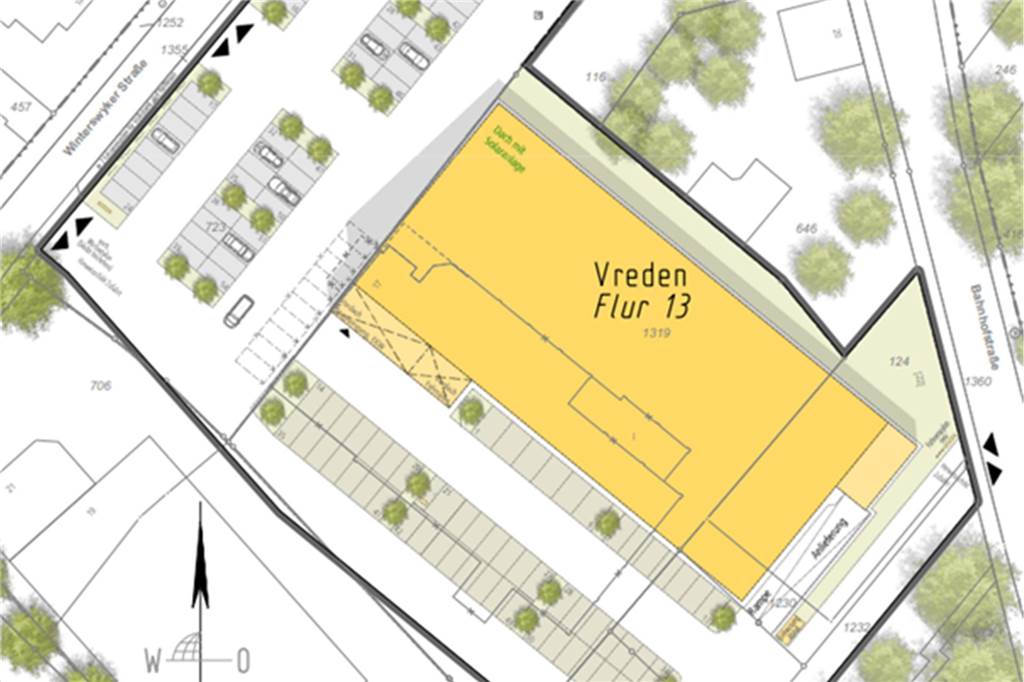 Erweiterung Gewerbegebiet Lünten und neuer Lidl können kommen So sehen die Pläne für den Lidl-Standort an der Winterswijker Straße aus.