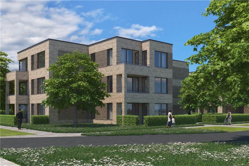 Schön und günstig wohnen: Pläne für neues Wohngebiet an der ehemaligen Wiehagenschule stehen So sehen die Planungen für das Kastanienquartier an der Horster Straße aus.