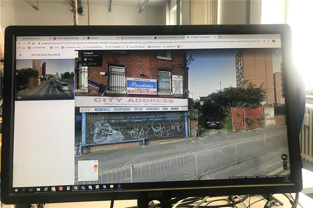 Schrottimmobilie Reichshofstraße: Käufer hat gleiche Adresse wie ein Bordell in England So sieht das Gebäude in dem die Immobilienfirma Pegasus ansässig sein soll, auf Google Streetview aus.