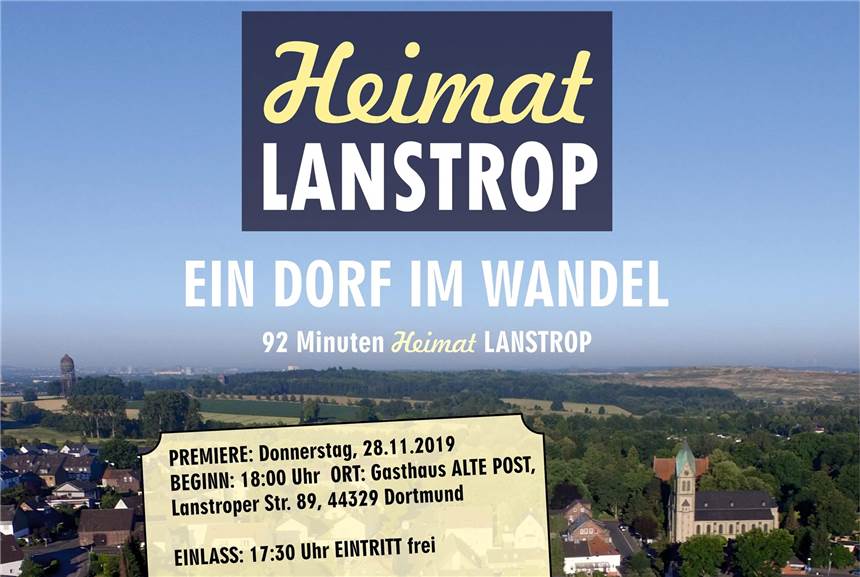 Neuer Film über Lanstrop hat am 28. November Premiere So sieht das Plakat für die Premiere des Lanstrop-Films aus.