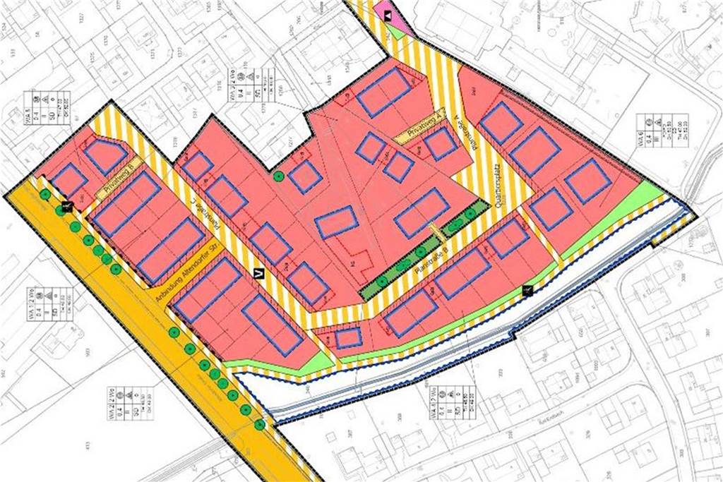 Neubaugebiet in Altendorf-Ulfkotte steht in den Startlöchern Grafik des Plangebiets
