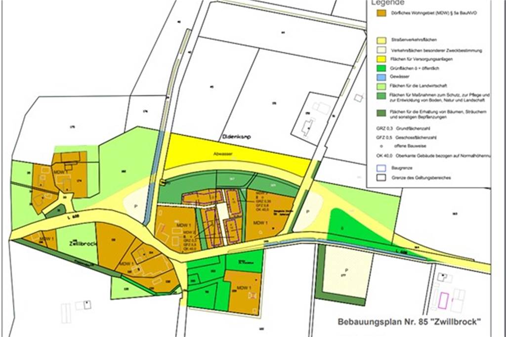 Hofähnliche Struktur: Pläne für Siedlung in Zwillbrock auf der Zielgraden So sieht der aktuelle Plan für das Kirchdorf Zwillbrock aus.