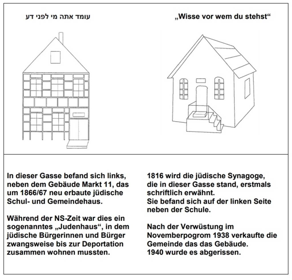 Gasse am Werner Marktplatz bekommt bald ganz besondere Bodenplatten So sieht der Entwurf des Steinmetzes aus, für den sich die Mitglieder des Kulturausschusses entschieden haben.