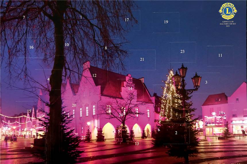 Haben Sie gewonnen? Die Gewinnzahlen des Halterner Lions-Adventskalenders So sieht der Lions-Adventskalender in diesem Jahr aus.