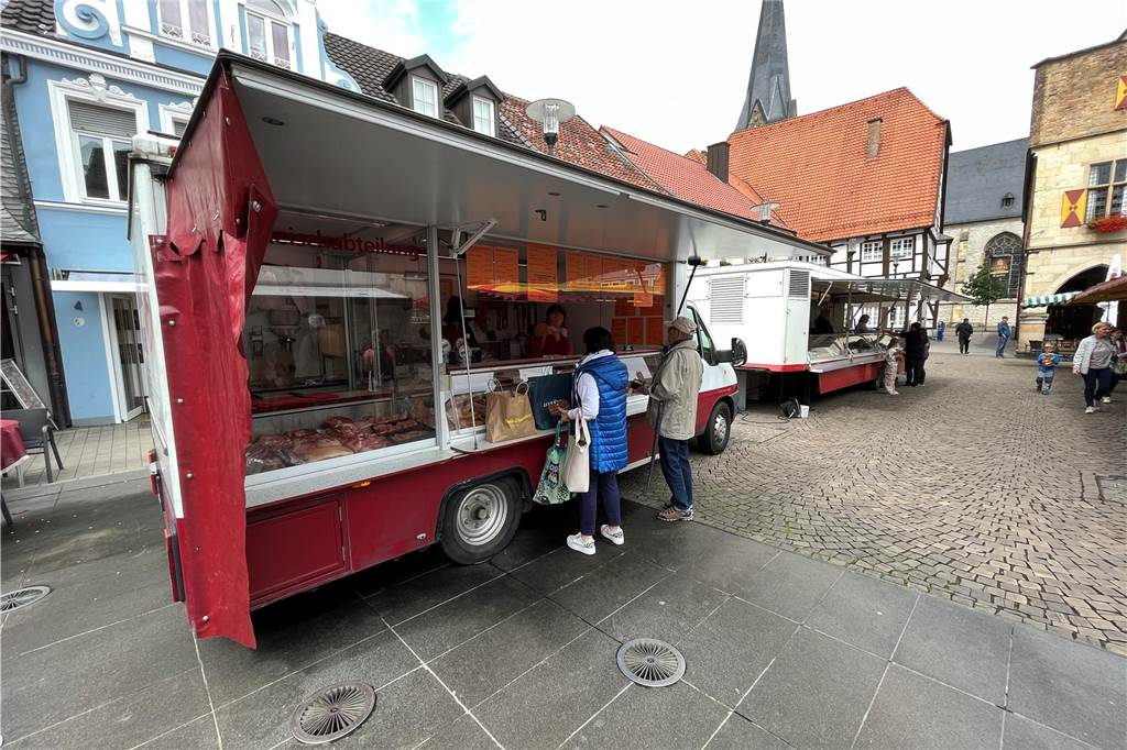 So sieht der Marktwagen aus.