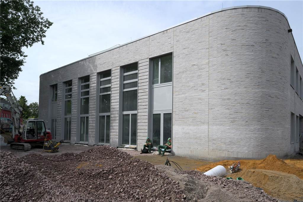 So sieht der Neubau der Osterfeldschule an der Virchowstraße in Lünen im Juni 2024 aus.