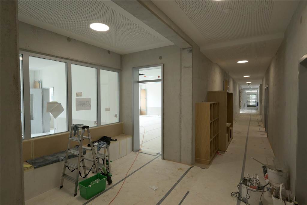 So sieht der Neubau der Osterfeldschule an der Virchowstraße in Lünen im Juni 2024 aus.