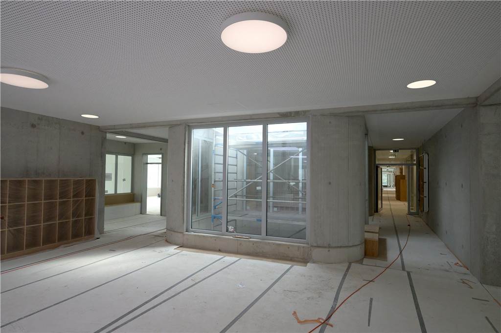 So sieht der Neubau der Osterfeldschule an der Virchowstraße in Lünen im Juni 2024 aus.