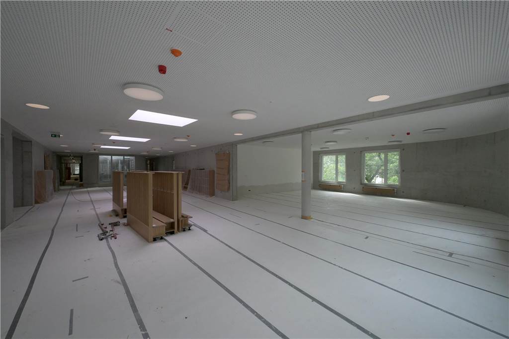 So sieht der Neubau der Osterfeldschule an der Virchowstraße in Lünen im Juni 2024 aus.
