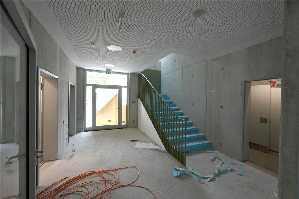 So sieht der Neubau der Osterfeldschule an der Virchowstraße in Lünen im Juni 2024 aus.