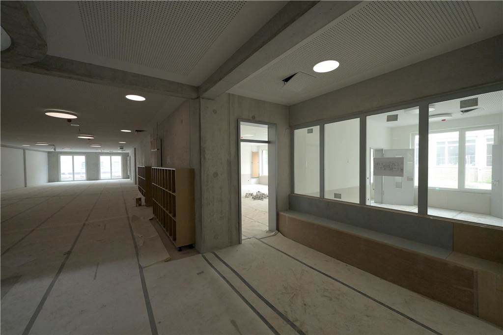 So sieht der Neubau der Osterfeldschule an der Virchowstraße in Lünen im Juni 2024 aus.