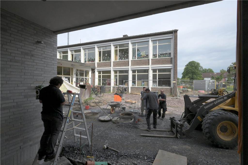 So sieht der Neubau der Osterfeldschule an der Virchowstraße in Lünen im Juni 2024 aus.