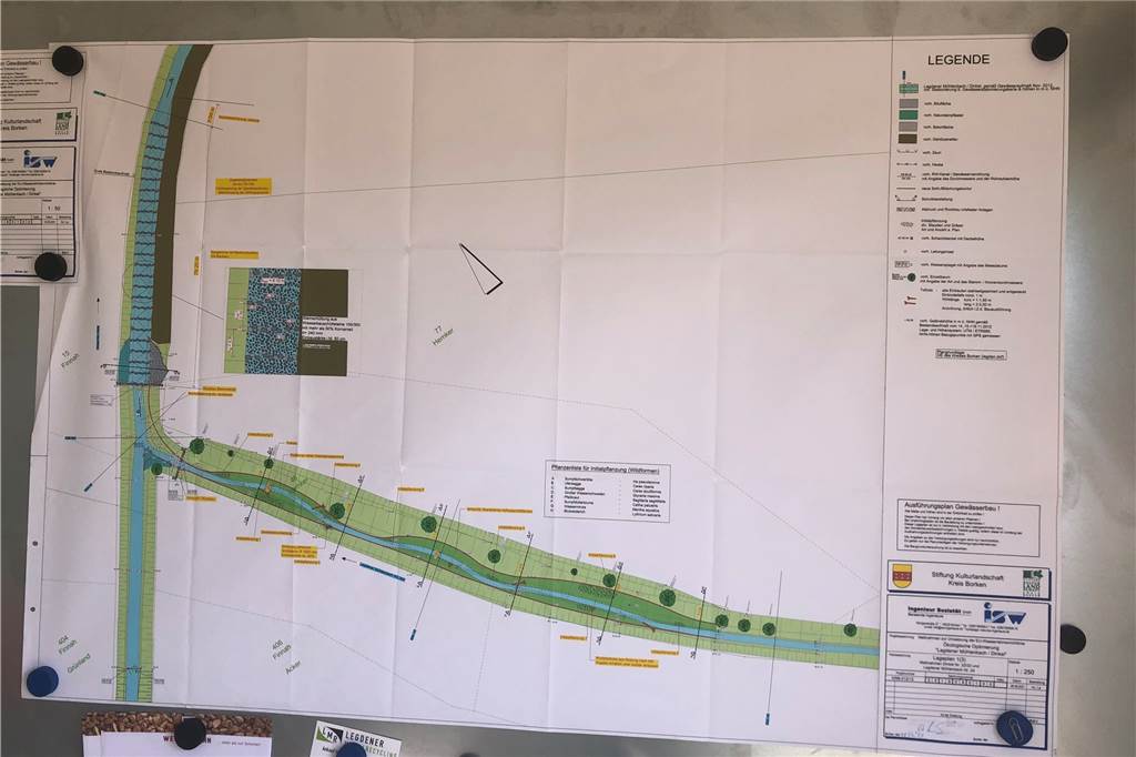 An Dinkel und Mühlenbach sollen Fische Barrierefreiheit bekommen So sieht der Plan für die ökologische Umgestaltung von Dinkel und Legdener Mühlenbach aus.