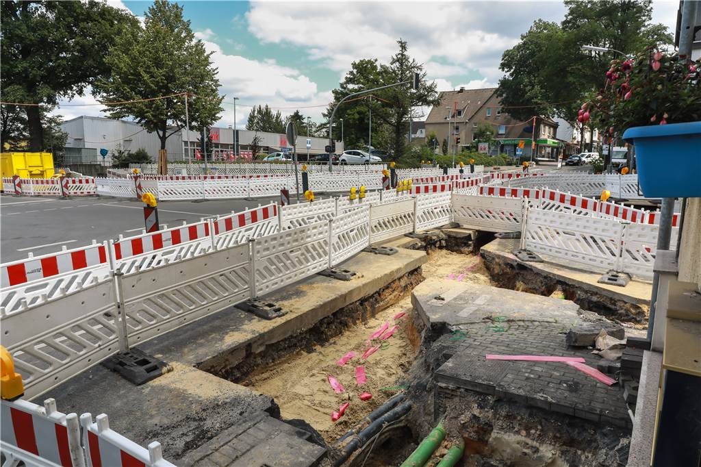 Nach Gift-Fund in Hombruch: Fachleute untersuchen die Baustelle So sieht die Baustelle an der Kieferstraße Ecke Harkordtstraße aus.