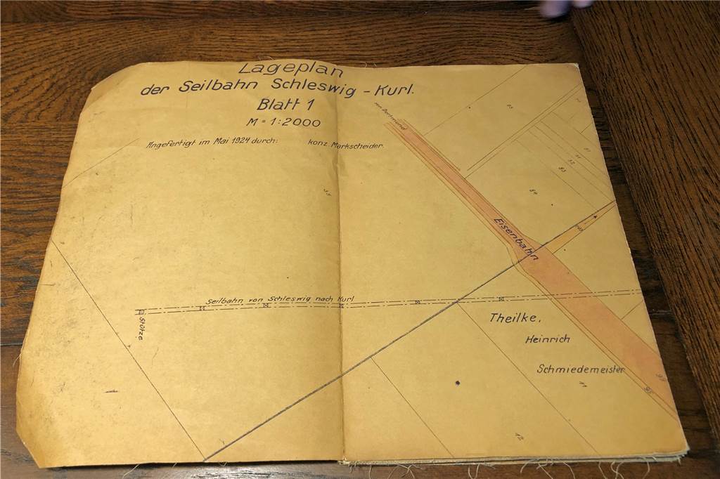 Albert Schulz hat einen Schatz aus dem Bergbau gefunden So sieht die erste Seite des Lageplans aus, den Albert Schulz wiedergefunden hat.