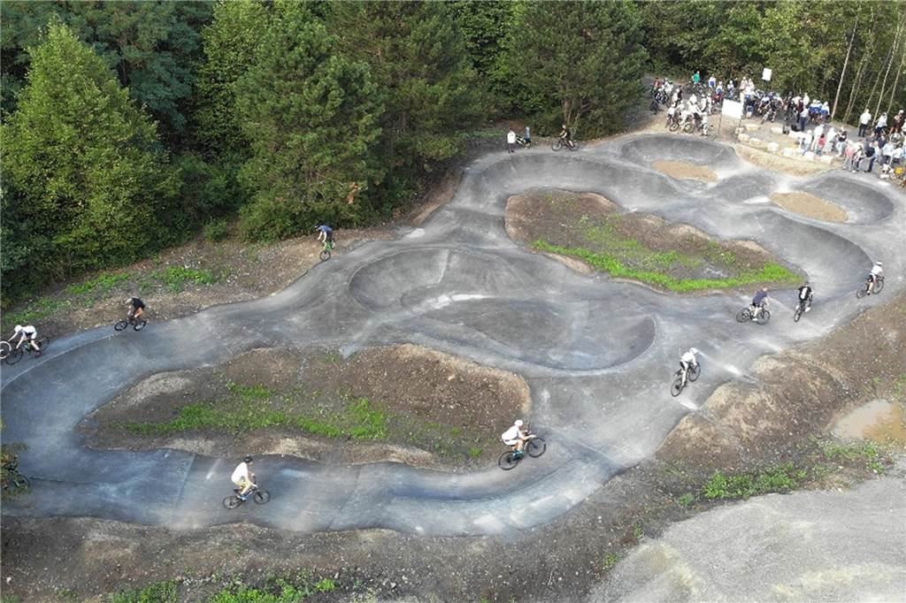 Rätselraten im Ausschuss: CDU möchte Pumptrack-Anlage - aber was ist das? So sieht die Pumptrack-Anlage in Lünen aus.