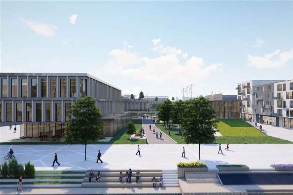 So sieht die Vision vom FH-Campus auf dem früheren HSP-Gelände aus.
