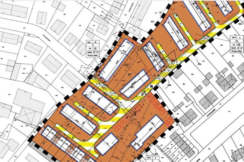 Bauland ist knapp: Castrop-Rauxeler Grabeland soll Wohnbaugebiet werden So sieht die vorläufige Planung für das Baugebiet aus, die auf der Homepage der Dortmunder Firma Bau-Plan zu finden ist.