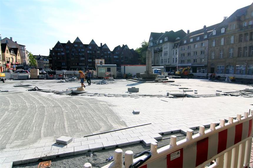 Castroper Markt: Funde verzögern Arbeiten weiter So sieht es auf dem Altstadtmarkt aus.