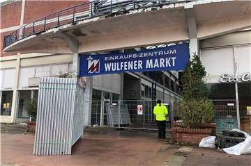 So sieht es aus am Wulfener Markt aus: trostlos.
