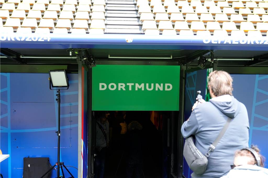 So sieht es im BVB-Stadion vor dem ersten EM-Spiel in Dortmund aus.