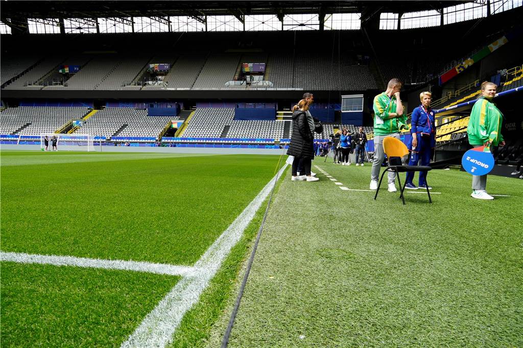 So sieht es im BVB-Stadion vor dem ersten EM-Spiel in Dortmund aus.