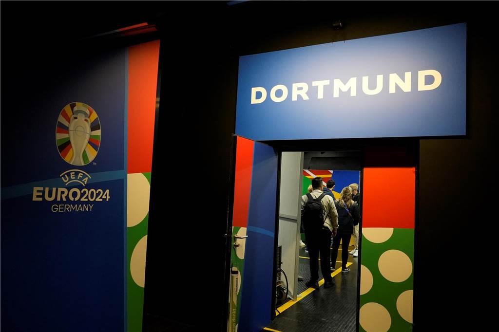 So sieht es im BVB-Stadion vor dem ersten EM-Spiel in Dortmund aus.