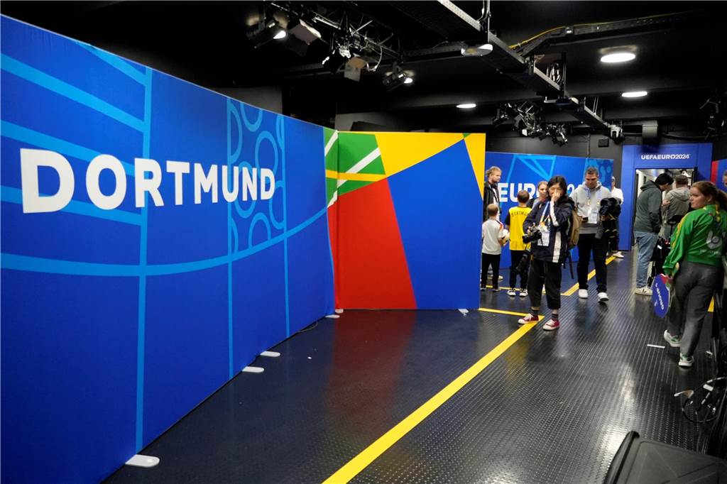 So sieht es im BVB-Stadion vor dem ersten EM-Spiel in Dortmund aus.