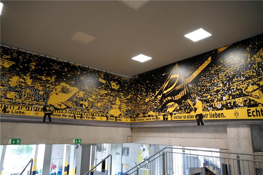 So sieht es im BVB-Stadion vor dem ersten EM-Spiel in Dortmund aus.