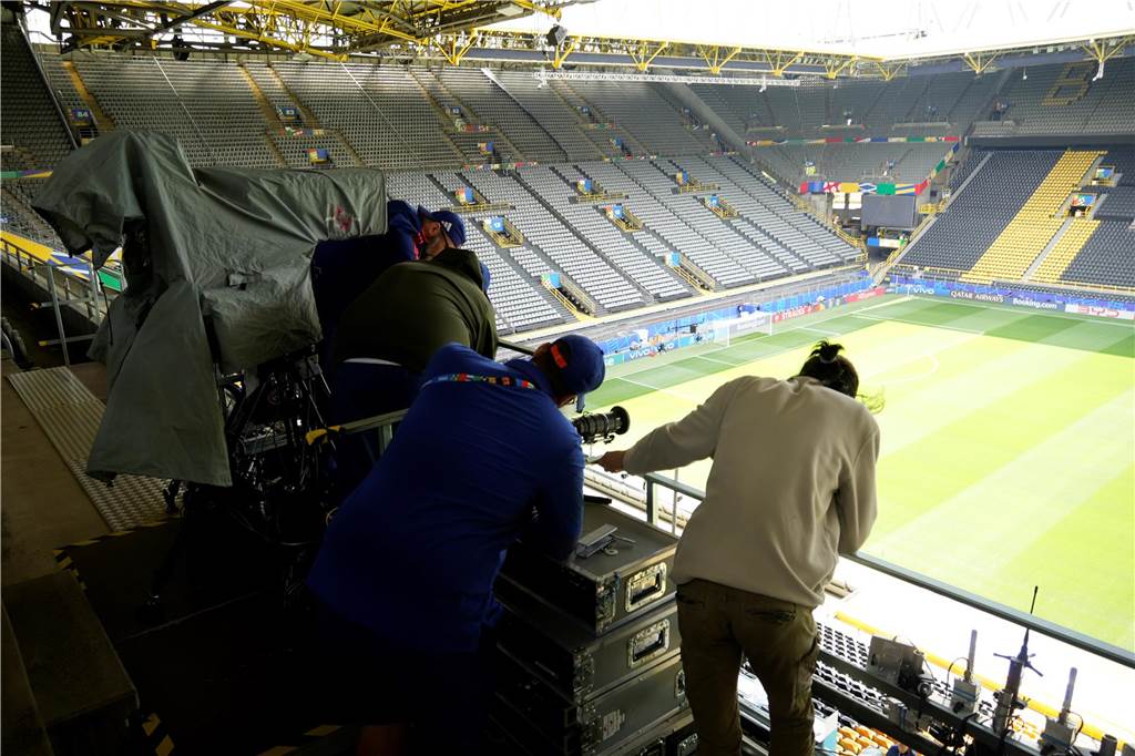 So sieht es im BVB-Stadion vor dem ersten EM-Spiel in Dortmund aus.