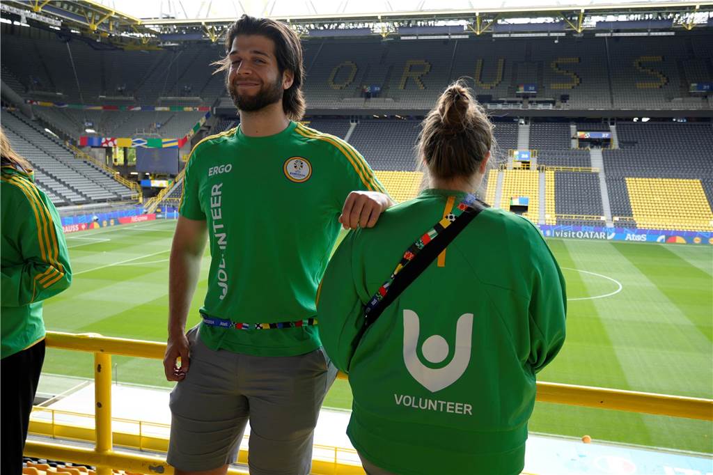 So sieht es im BVB-Stadion vor dem ersten EM-Spiel in Dortmund aus.