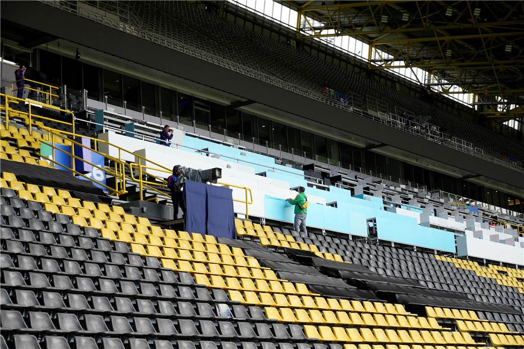 So sieht es im BVB-Stadion vor dem ersten EM-Spiel in Dortmund aus.