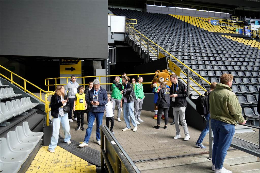 So sieht es im BVB-Stadion vor dem ersten EM-Spiel in Dortmund aus.