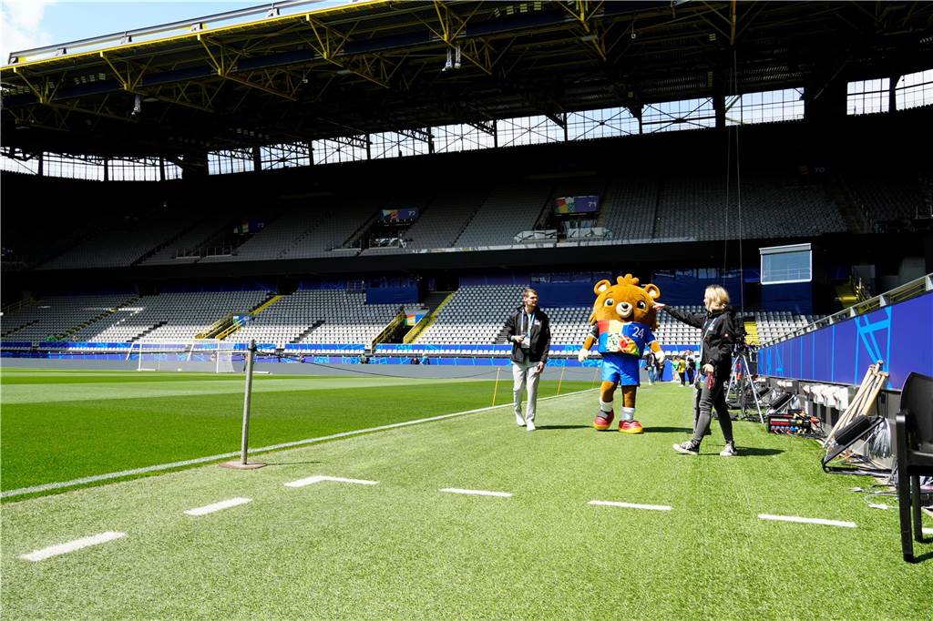 So sieht es im BVB-Stadion vor dem ersten EM-Spiel in Dortmund aus.