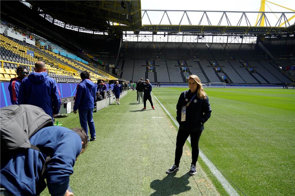 So sieht es im BVB-Stadion vor dem ersten EM-Spiel in Dortmund aus.