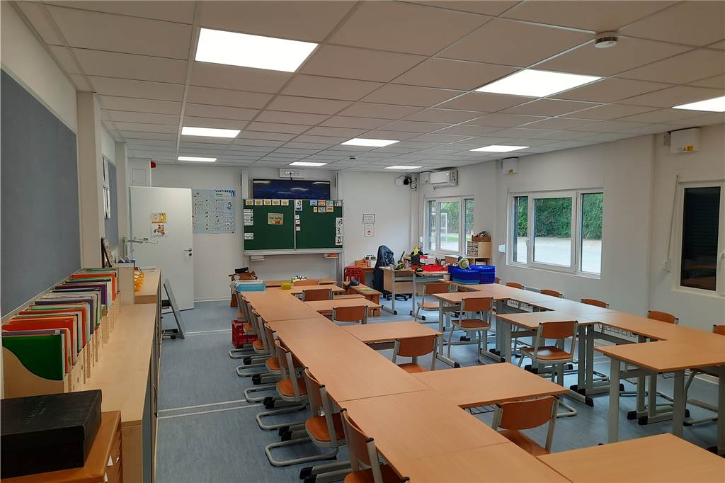 Lambertusschule Ascheberg: Container-Anbau ist fertig für die Erstklässler Ein Klassenraum