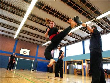 So sieht Kung-Fu-Training aus.