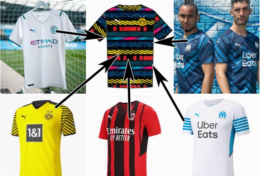 So soll angeblich das neue BVB-Aufwärmshirt aussehen.