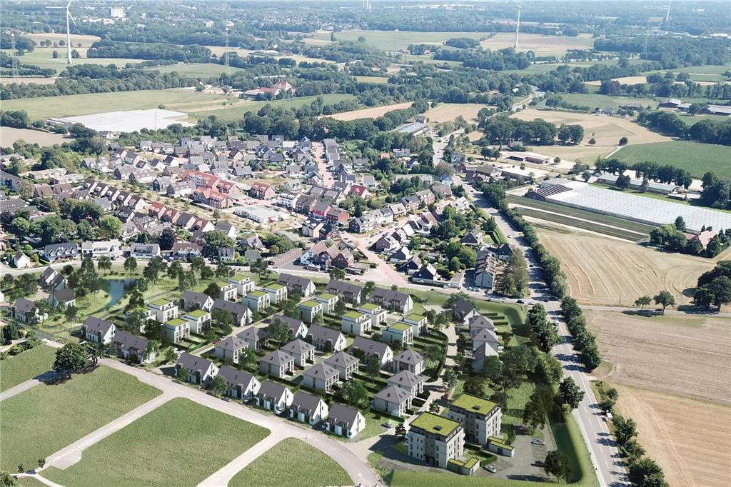 Baugebiet Schultenkamp: Die nächsten Häuser stehen zum Verkauf So soll das Baugebiet fertig aussehen.