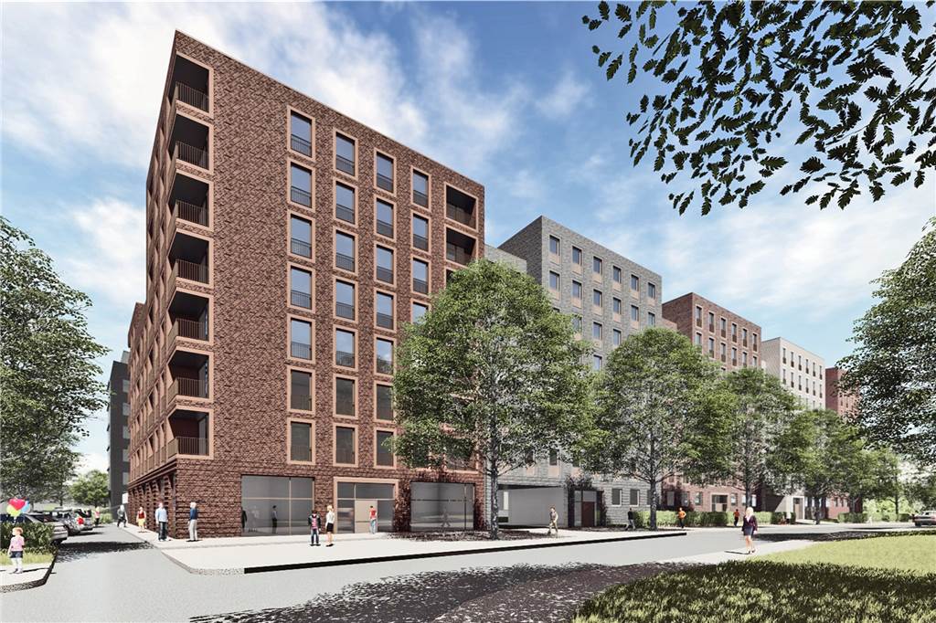 Phoenix-See, Wilo, Hauptbahnhof: So geht es auf Dortmunds größten Baustellen weiter So soll das Berswordt-Quartier nach der Fertigstellung von der Wittekindstraße aus aussehen.