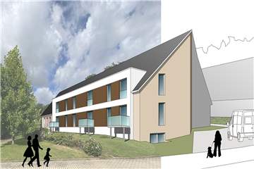 So soll das Hospiz am Alten Dortmunder Weg bald aussehen. Den Bau leitet das Büro Bornemann Architekten.