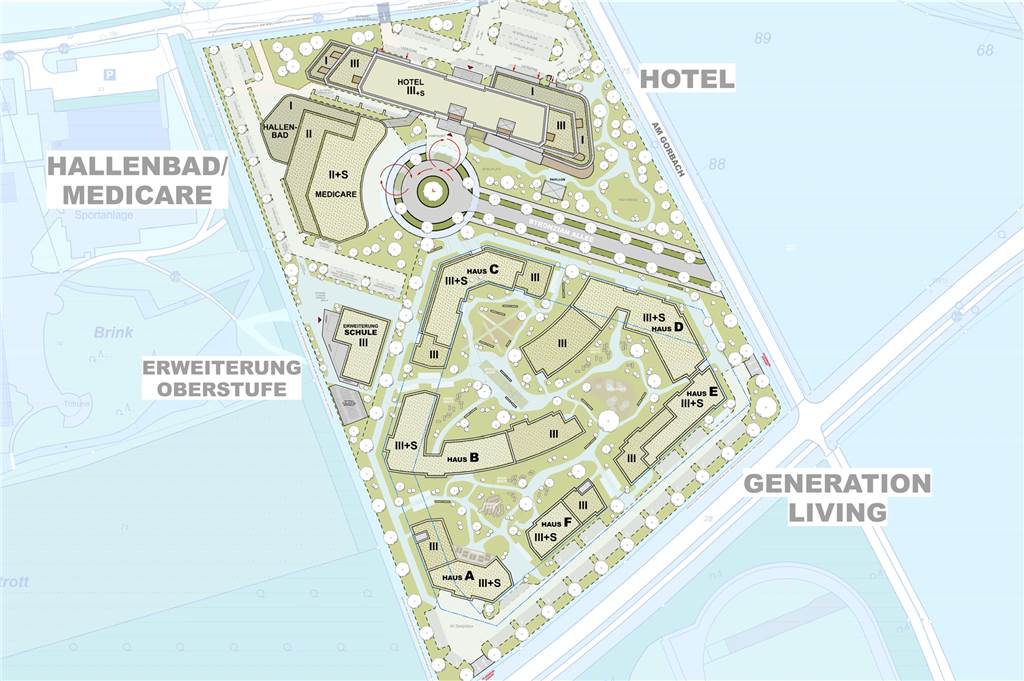 DLRG zu Schwimmbad-Situation: „Kämpfe, um Sicherheit unserer Kinder zu verbessern“ So soll das Hotelquartier aussehen. Im nördlichen Bereich findet sich auch das Schwimmbad wieder